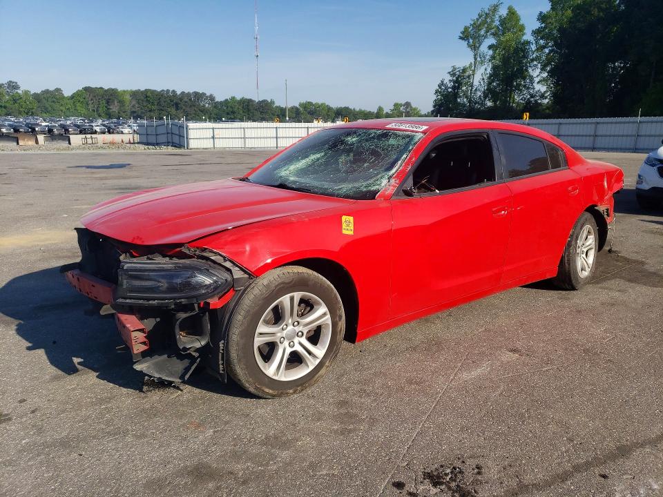 2020 Dodge Charger VIN 2C3CDXBG8LH207468 COPART salvage auction — FRONT END, NC - SALVAGE CERTIFICATE OF TITLE, sold $2,600 on 2026-07-02 (photo 1)