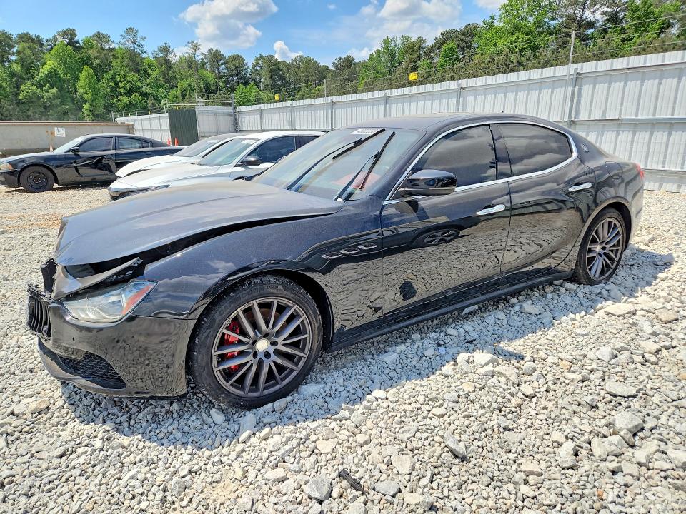 2017 Maserati Ghibli VIN ZAM57XSL4H1257181 COPART salvage auction — FRONT END, Id - Salvage Certificate Of Title, sold $1,150 on 2026-07-21 (photo 1)