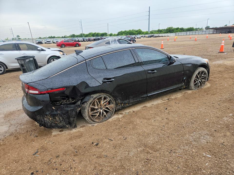 2023 Kia Stinger VIN KNAE35LD5P6131440 COPART salvage auction — REAR END, Salvage Title, sold $30 on 2026-07-29 (photo 3)