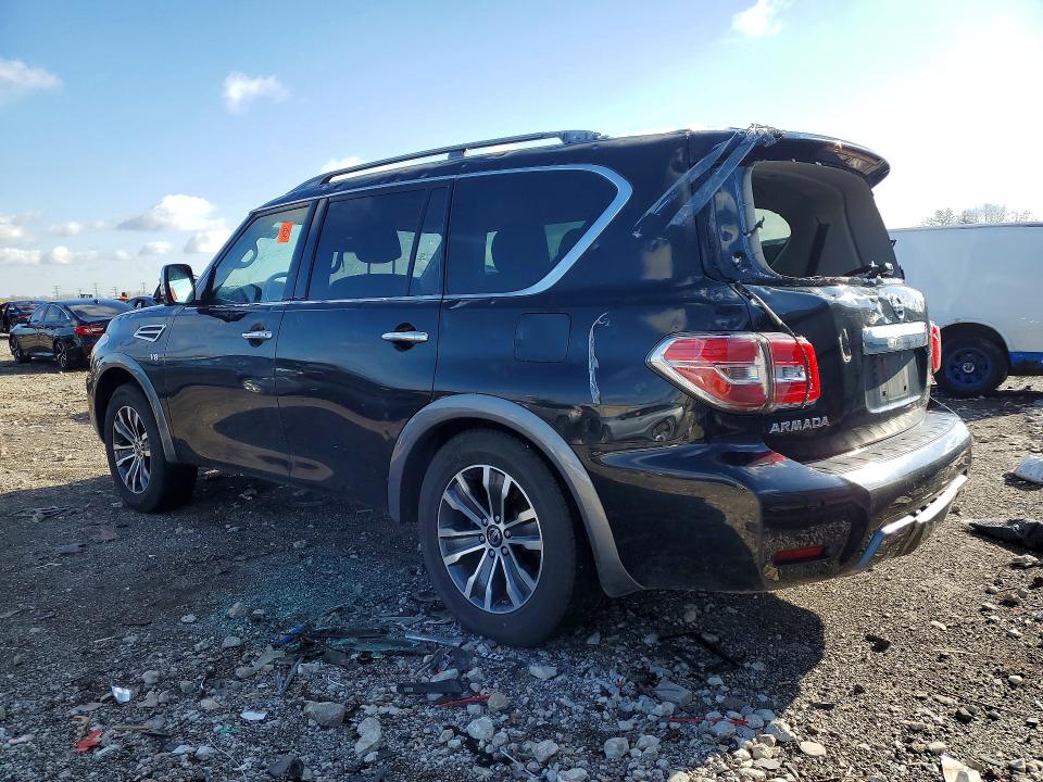 2020 Nissan Armada VIN JN8AY2ND4L9107688 COPART salvage auction — FRONT END, Il - Salvage Certificate, sold $3,150 on 2026-07-31 (photo 2)