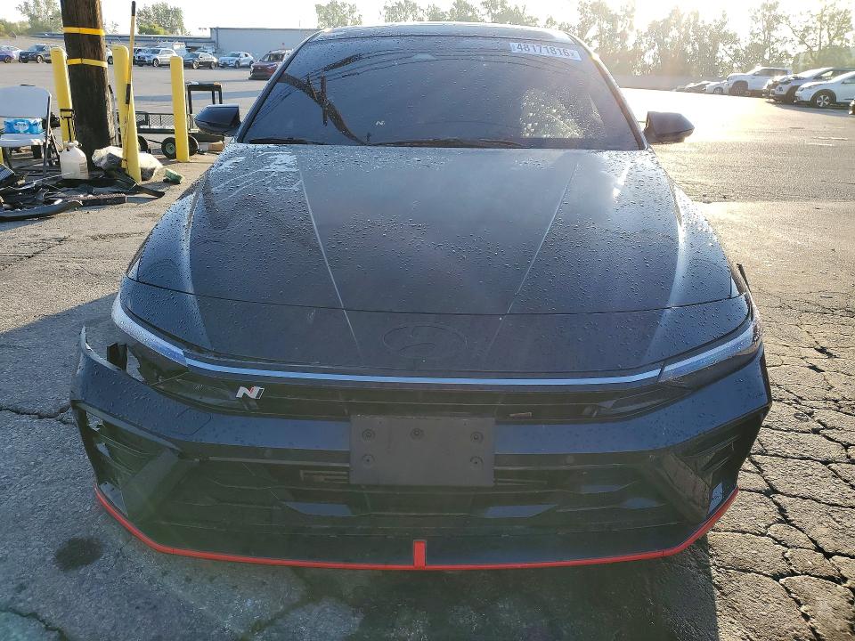 2025 Hyundai Elantra VIN KMHLW4DK2SU025570 COPART salvage auction — FRONT END, Ca - Salvage Certificate, sold $10,500 on 2026-07-02 (photo 5)