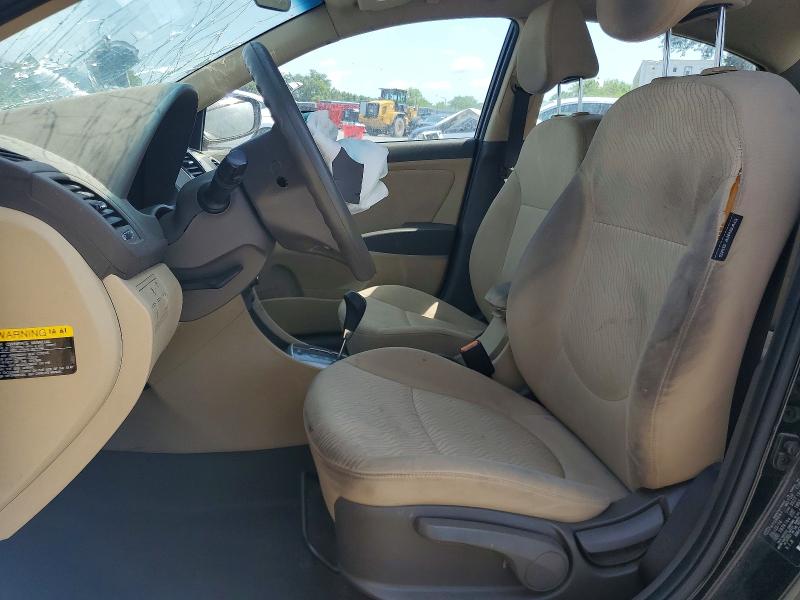 2014 Hyundai Accent VIN KMHCU4AE2EU769940 COPART salvage auction — FRONT END, Fl - Certificate Of Destruction, sold $15 on 2026-07-30 (photo 7)