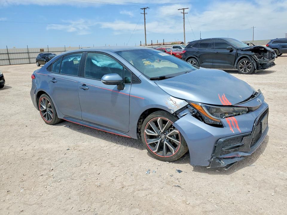 2021 Toyota Corolla VIN 5YFS4MCE9MP074668 COPART salvage auction — FRONT END, Tx - Salvage Vehicle Title, sold $5,600 on 2026-07-08 (photo 4)