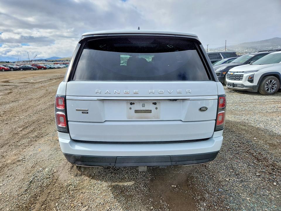 2021 Land rover RANGE ROVER VIN SALGV2SE6MA449602 COPART salvage auction — FRONT END, MT - SALVAGE CERTIFICATE OF A VEHIC, sold $12,800 on 2026-07-28 (photo 6)