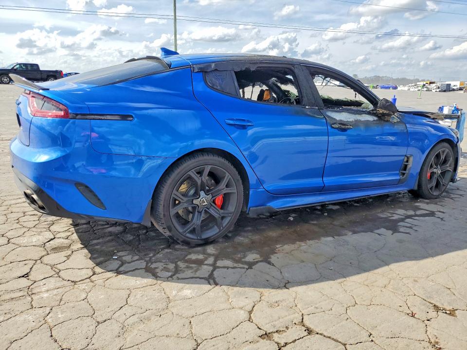 2018 Kia Stinger VIN KNAE45LC4J6039070 COPART salvage auction — Burn Interior, Tn - Non-Repairable Certificate, sold $1,700 on 2026-07-06 (photo 3)