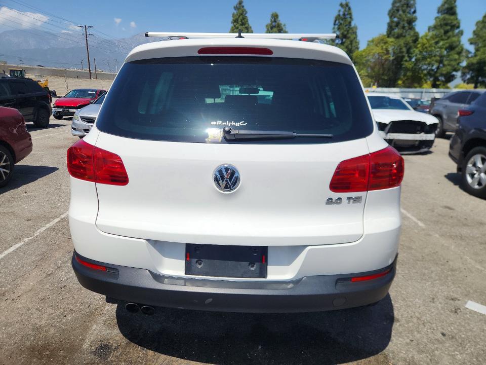 2014 Volkswagen Tiguan VIN WVGAV3AX4EW550496 COPART salvage auction — MECHANICAL, Fl - Derelict Vehicle Certificate (P), sold $4,100 on 2026-07-30 (photo 6)