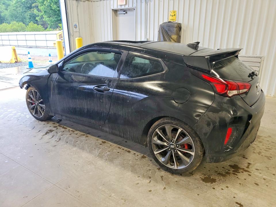 2019 Hyundai Veloster VIN KMHTG6AF5KU007418 COPART salvage auction — FRONT END, Nc - Salvage Certificate Of Title, sold $1,050 on 2026-07-02 (photo 2)
