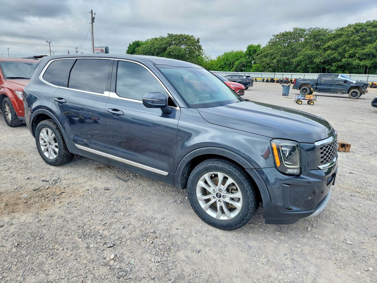 2021 Kia Telluride VIN 5XYP2DHC2MG183495 COPART salvage auction — Water/Flood, OK - CERT OF TITLE-SALVAGE FLOOD, sold $4,600 on 2026-07-02 (photo 4)
