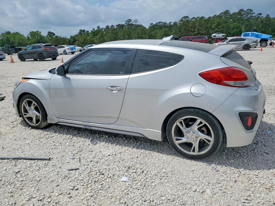 2013 Hyundai Veloster VIN KMHTC6AE5DU119710 COPART salvage auction — FRONT END, Tx - Certificate Of Title, sold $900 on 2026-07-02 (photo 2)