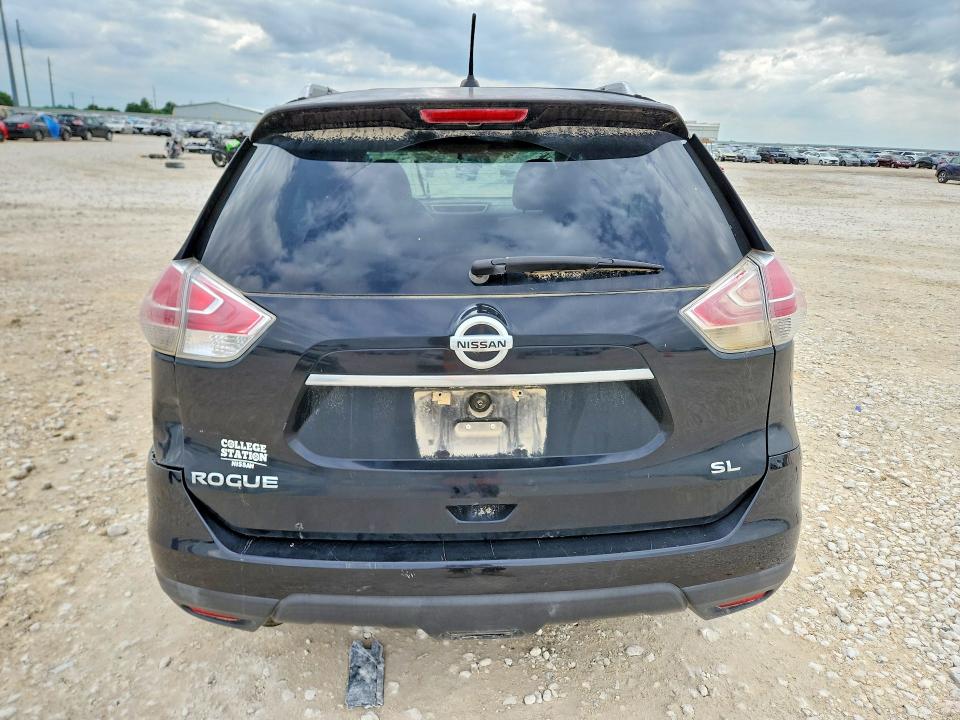 2016 Nissan Rogue VIN 5N1AT2MT5GC731524 COPART salvage auction — ROLLOVER, Tx - Salvage Vehicle Title, sold $1,300 on 2026-07-09 (photo 6)
