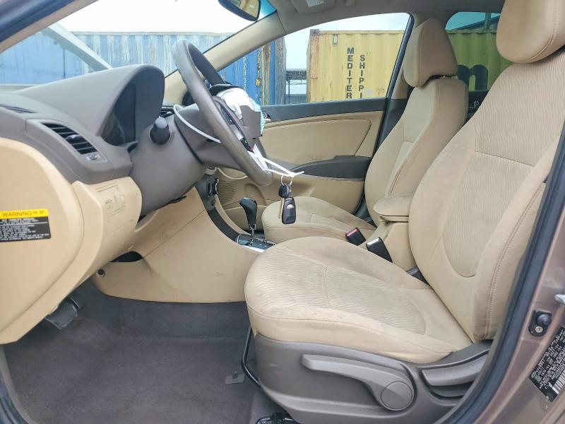 2012 Hyundai Accent VIN KMHCU4AE6CU196473 COPART salvage auction — FRONT END, Fl - Cert Of Title Slvg Rebuildable, sold $525 on 2026-07-14 (photo 7)