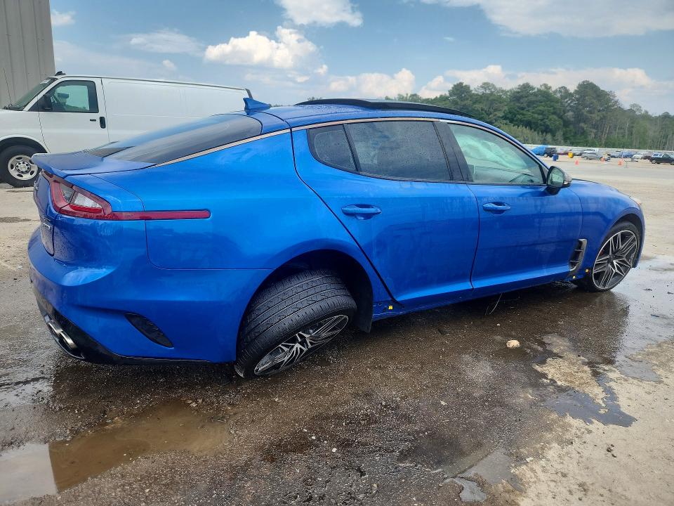 2018 Kia Stinger VIN KNAE55LC9J6028708 COPART salvage auction — REAR END, Sc - Cert Of Title-Salvage, sold $6,800 on 2026-07-13 (photo 3)