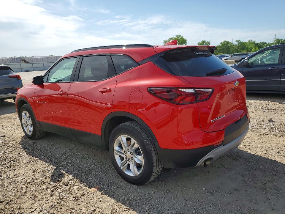 2022 Chevrolet Blazer VIN 3GNKBHR4XNS124842 COPART salvage auction — HAIL, Ks - Cert Of Title-Salvage, sold $11,300 on 2026-07-30 (photo 2)