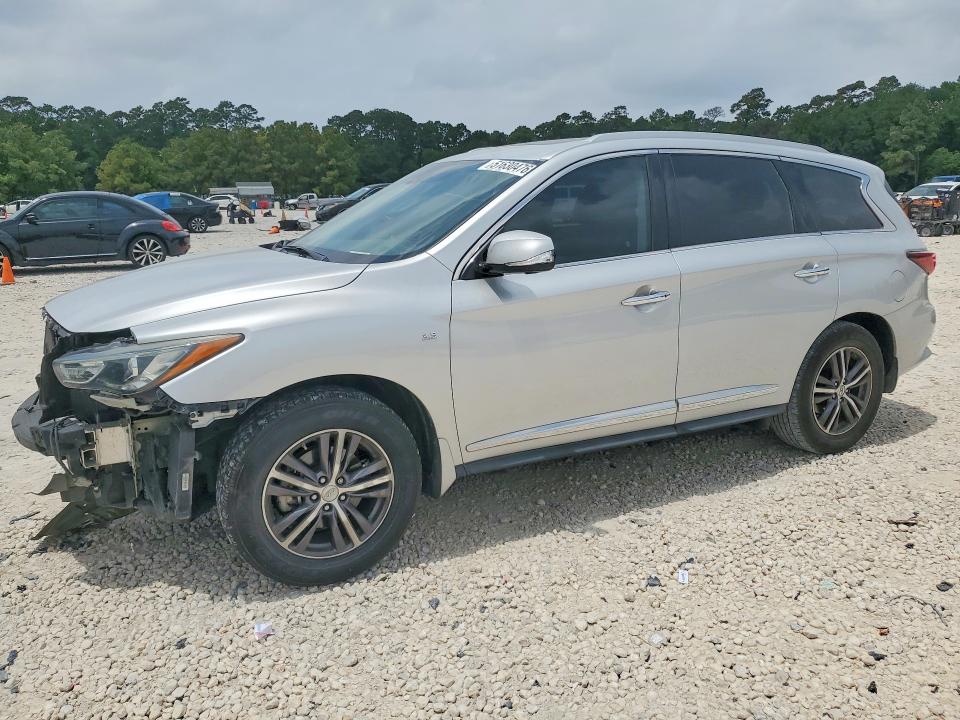 2018 Infiniti Qx60 VIN 5N1DL0MN1JC510299 COPART salvage auction — FRONT END, Tx - Certificate Of Title, sold $4,300 on 2026-07-03 (photo 1)