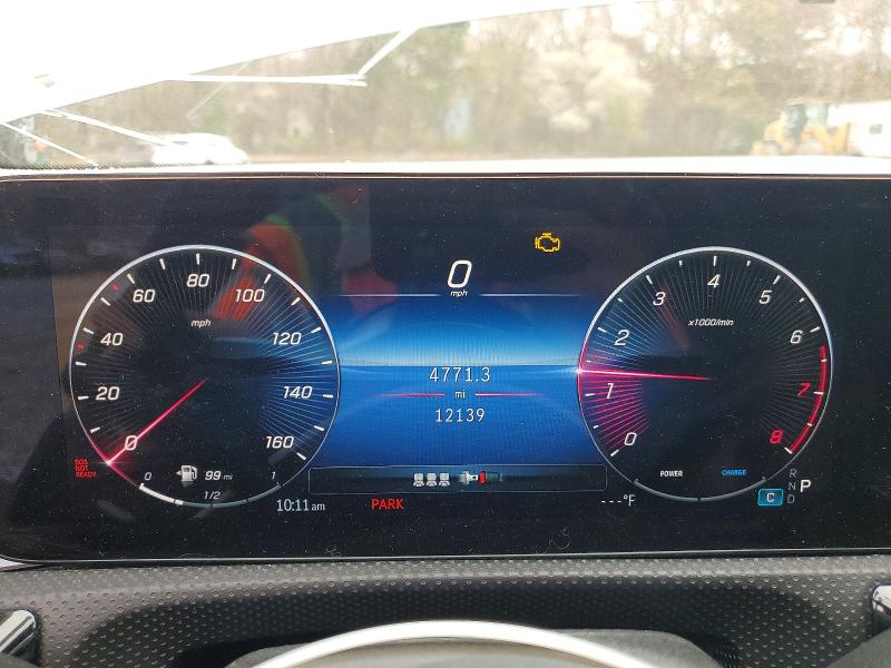 2025 Mercedes-benz Cla-class VIN W1K5J4GB0SN557925 COPART salvage auction — FRONT END, Fl - Certificate Of Destruction, sold $17,700 on 2026-07-29 (photo 9)