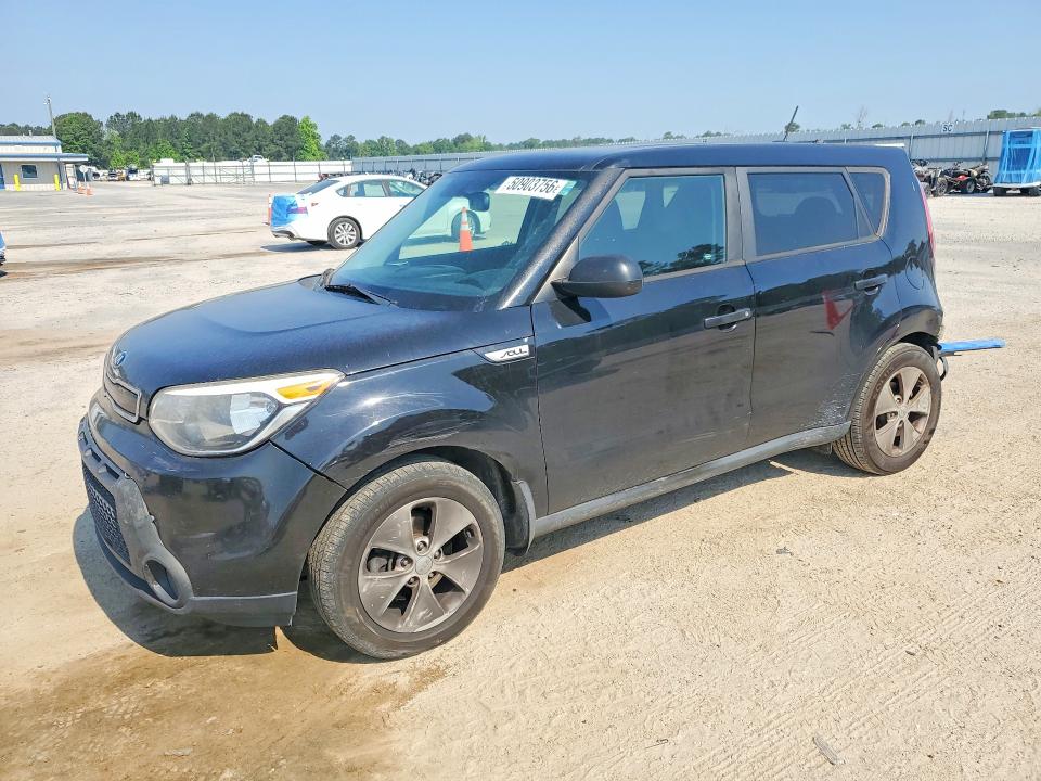 2016 Kia Soul VIN KNDJN2A23G7400637 COPART salvage auction — REAR END, Sc - Cert Of Title-Salvage, sold $1,150 on 2026-07-27 (photo 1)