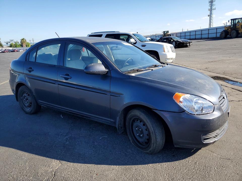 2008 Hyundai Accent VIN KMHCN46C28U233286 COPART salvage auction — FRONT END, Ca - Salvage Certificate, sold $100 on 2026-07-27 (photo 4)