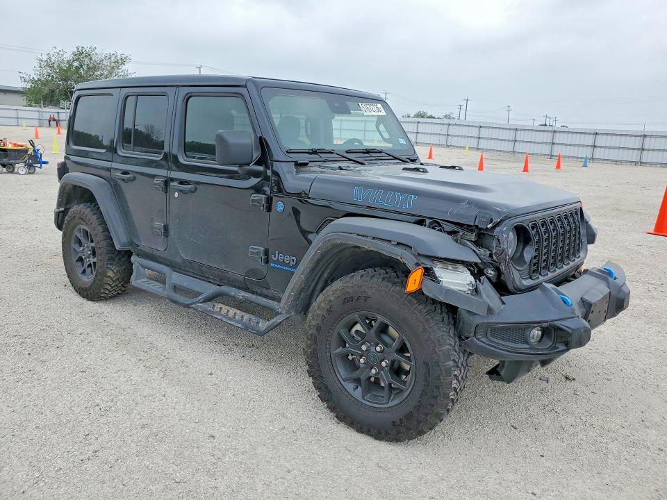 2024 Jeep Wrangler / VIN 1C4RJXN62RW154200 COPART salvage auction — FRONT END, Tx - Salvage Vehicle Title, sold $18,300 on 2026-07-30 (photo 4)