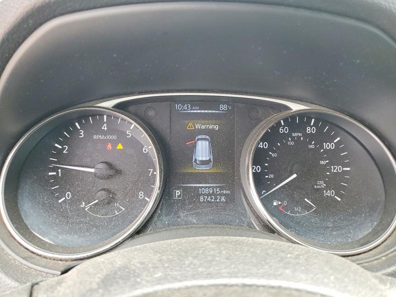 2016 Nissan Rogue VIN KNMAT2MT7GP622298 COPART salvage auction — FRONT END, Tx - Salvage Vehicle Title, sold $1,900 on 2026-07-24 (photo 9)