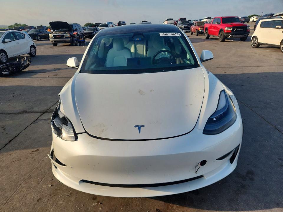 2023 Tesla Model 3 VIN 5YJ3E1EA7PF472150 COPART salvage auction — SIDE, Salvage Title, sold $6,600 on 2026-07-27 (photo 5)