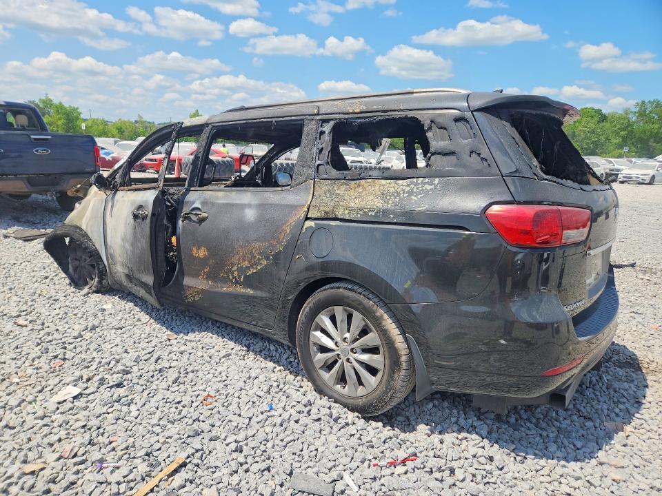 2015 Kia SEDONA VIN KNDMC5C13F6025054 COPART salvage auction — BURN, Al - Cert Of Title-Parts Only Salvg, sold $250 on 2026-07-28 (photo 2)