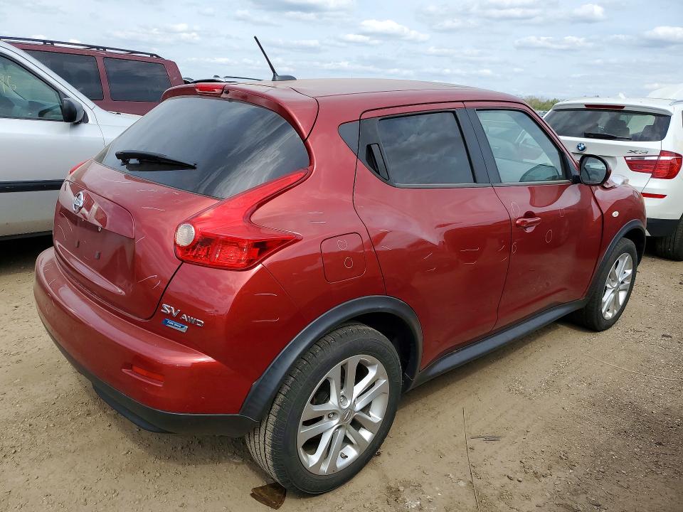 2013 Nissan Juke VIN JN8AF5MV7DT227247 COPART salvage auction — FRONT END, Il - Salvage Certificate, sold $450 on 2026-07-14 (photo 3)