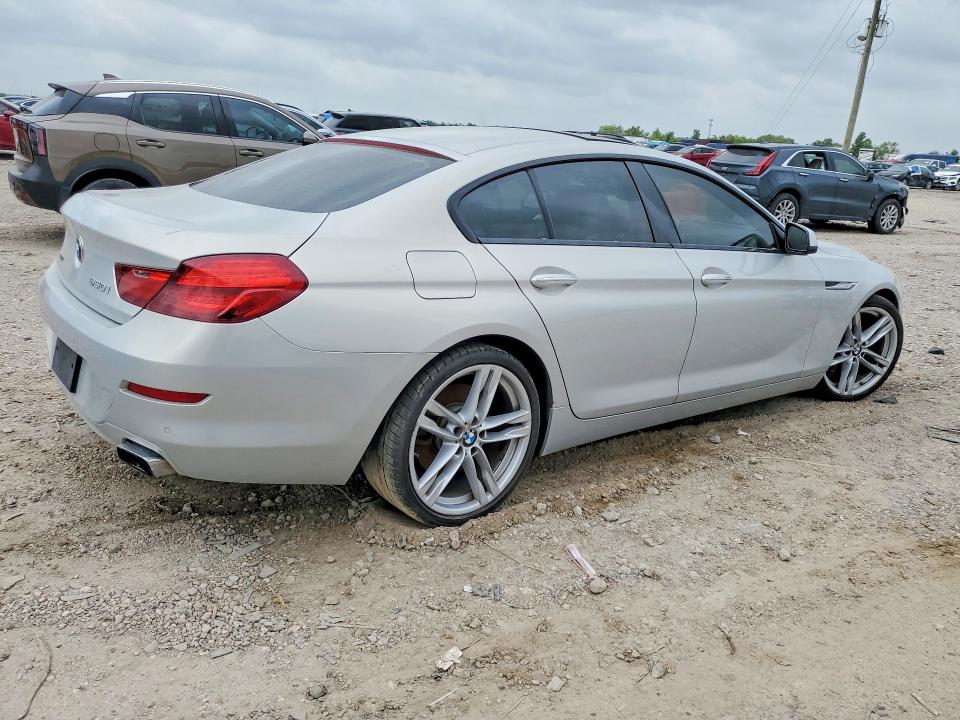 2015 BMW 6er VIN WBA6B4C53FD760974 COPART salvage auction — MINOR DENT/SCRATCHES, TX - CERTIFICATE OF TITLE, sold $3,150 on 2026-07-17 (photo 3)