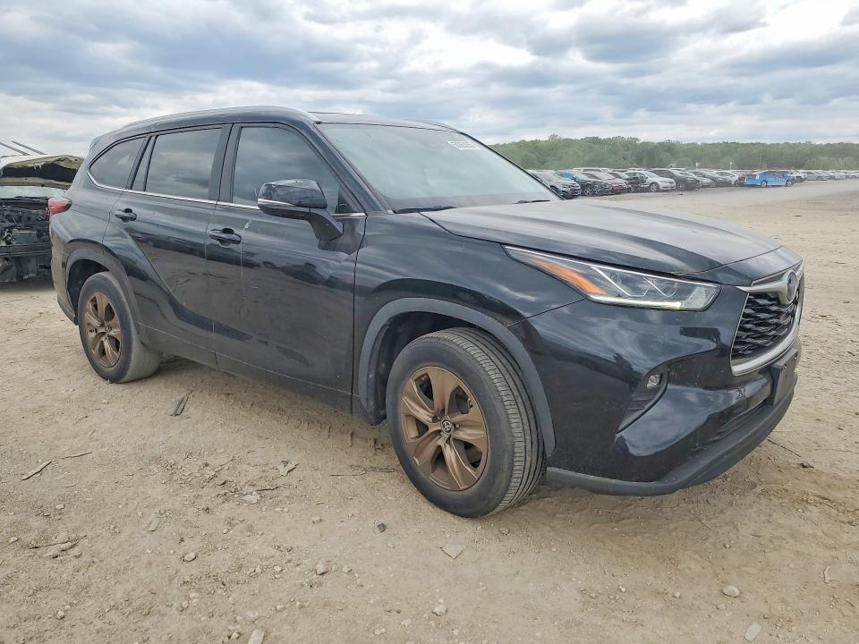 2023 Toyota Highlander VIN 5TDAARAH7PS519614 COPART salvage auction — HAIL, Ks - Cert Of Title-Salvage, sold $16,900 on 2026-07-02 (photo 4)