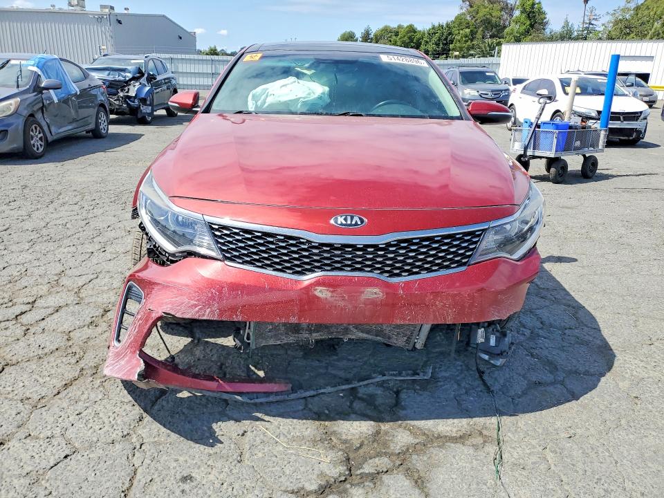 2018 Kia Optima VIN 5XXGT4L32JG241044 COPART salvage auction — FRONT END, CA - SALVAGE CERTIFICATE, sold $500 on 2026-07-24 (photo 5)