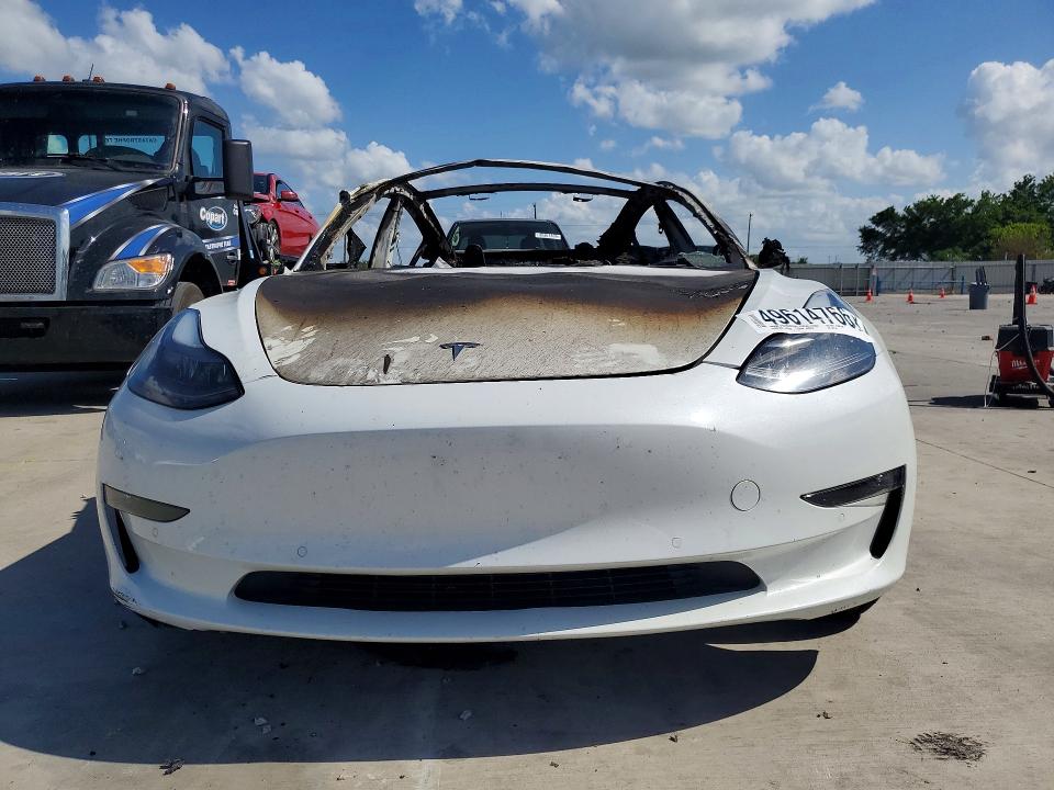 2021 Tesla Model 3 VIN 5YJ3E1EB9MF927150 COPART salvage auction — BURN, Tx - Nonrepairable Title, sold $325 on 2026-07-06 (photo 5)