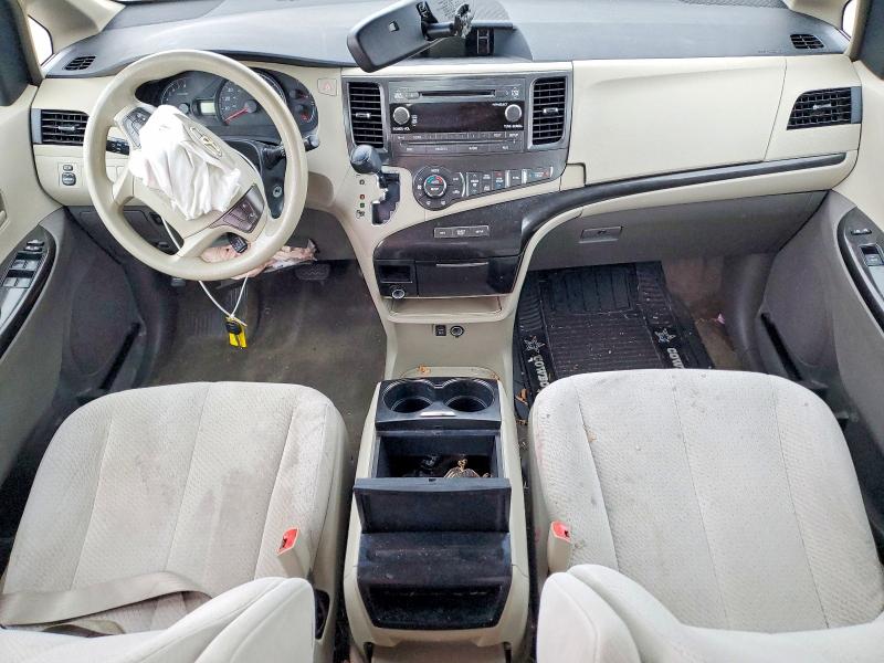 2013 Toyota Sienna VIN 5TDKK3DC2DS295386 COPART salvage auction — FRONT END, Tx - Salvage Vehicle Title, sold $1,450 on 2026-07-20 (photo 8)