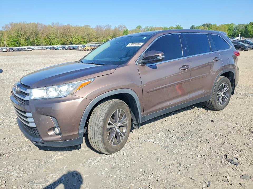 2019 Toyota Highlander VIN 5TDBZRFH7KS700663 COPART salvage auction — FRONT END, Ar - Cert Of Title-Salvage, sold $8,100 on 2026-07-06 (photo 1)