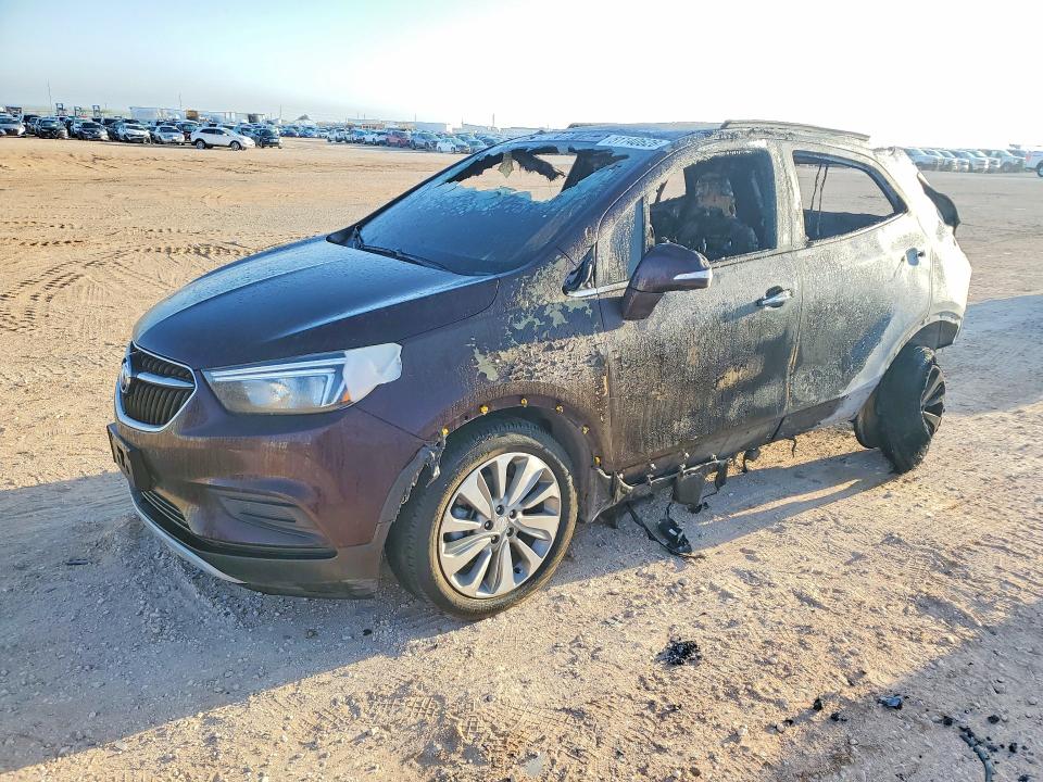 2018 Buick Encore VIN KL4CJASB4JB665112 COPART salvage auction — Burn Interior, Id - Salvage Certificate Of Title, sold $125 on 2026-07-29 (photo 1)