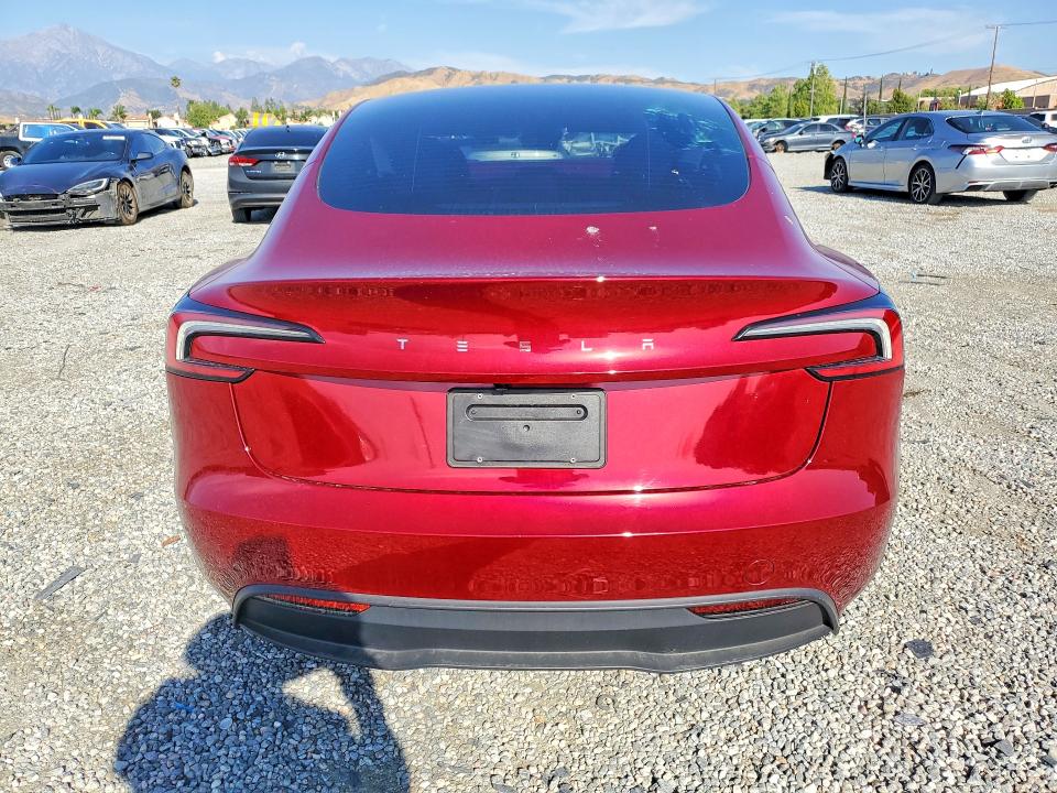 2025 Tesla Model 3 VIN 5YJ3E1EA6SF047267 COPART salvage auction — FRONT END, Salvage Title, sold $8,600 on 2026-07-15 (photo 6)
