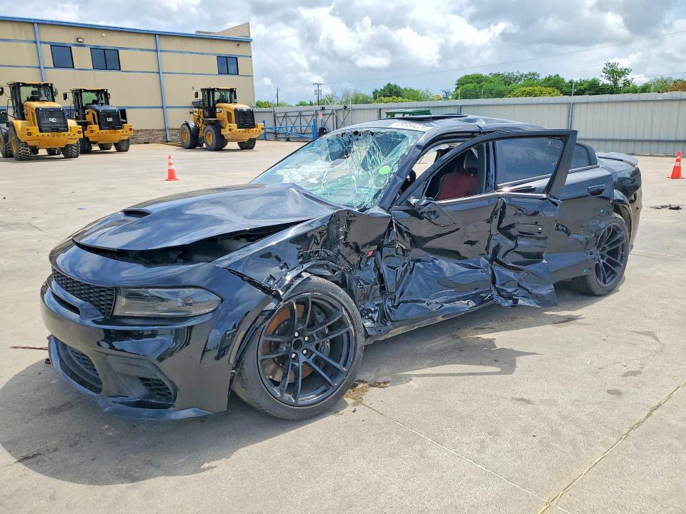 2023 Dodge Charger VIN 2C3CDXGJ5PH556887 COPART salvage auction — FRONT END, Tx - Certificate Of Title, sold $17,100 on 2026-07-30 (photo 1)