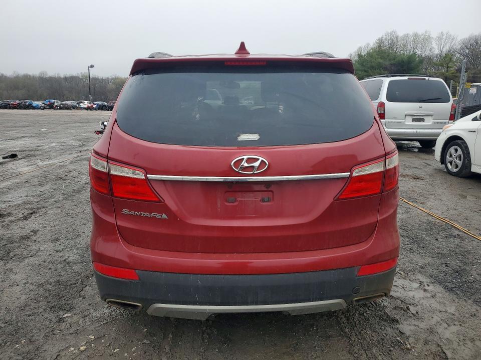 2015 Hyundai Santa fe VIN KM8SM4HFXFU089005 COPART salvage auction — FRONT END, Pa - Cert Of Title, sold $1,750 on 2026-07-09 (photo 6)