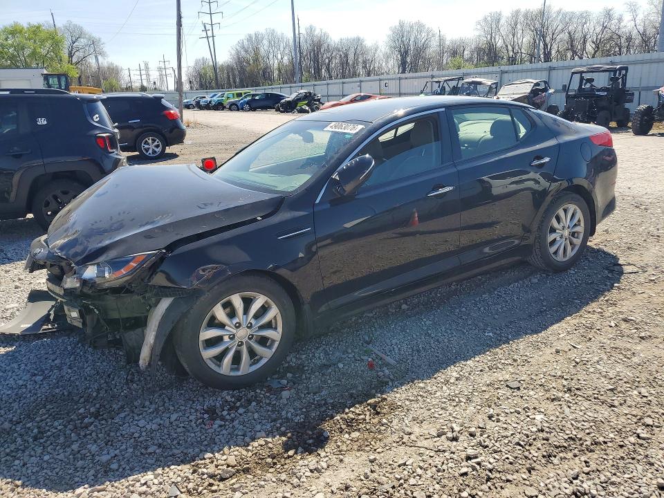 2015 Kia Optima VIN 5XXGN4A77FG433390 COPART salvage auction — FRONT END, Oh - Cert Of Title-Salvage, sold $375 on 2026-07-17 (photo 1)