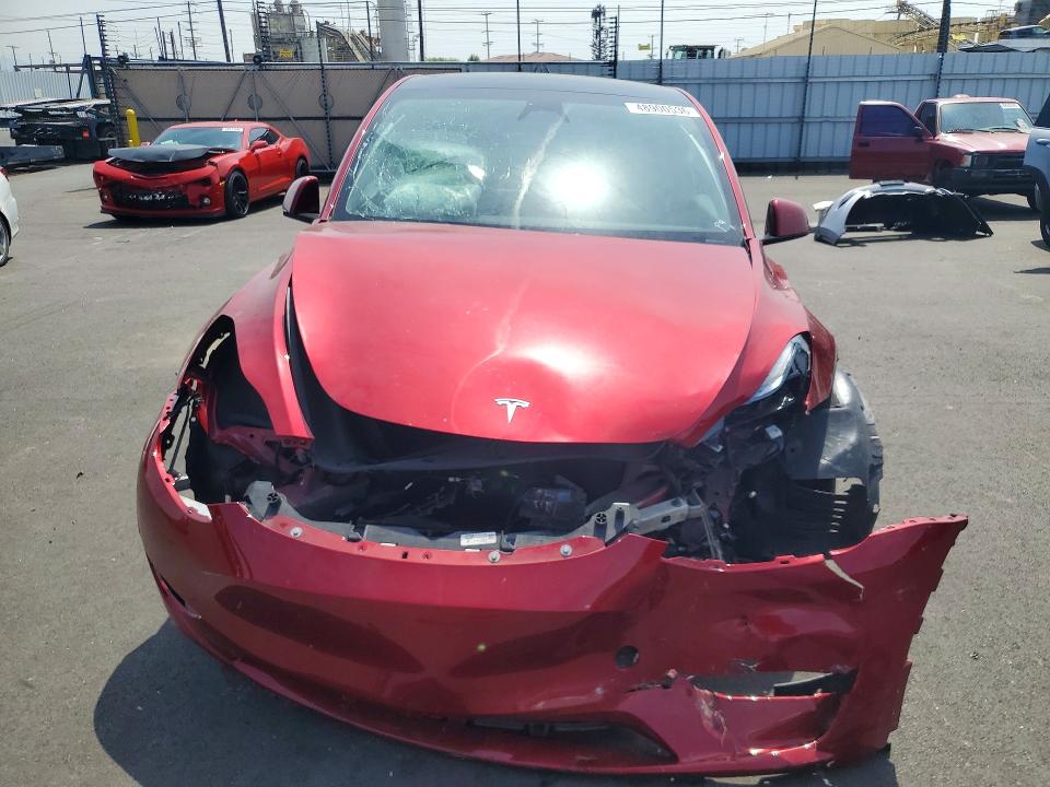 2024 Tesla Model y VIN 7SAYGDED2RF210957 COPART salvage auction — FRONT END, Ca - Salvage Certificate, sold $6,700 on 2026-07-27 (photo 5)