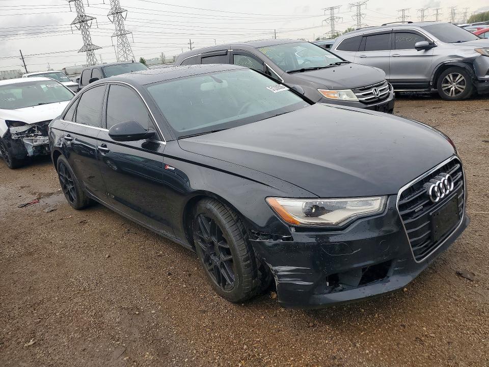 2014 Audi A6 VIN WAUFGAFC1EN157525 COPART salvage auction — FRONT END, Il - Salvage Certificate, sold $3,600 on 2026-07-14 (photo 4)