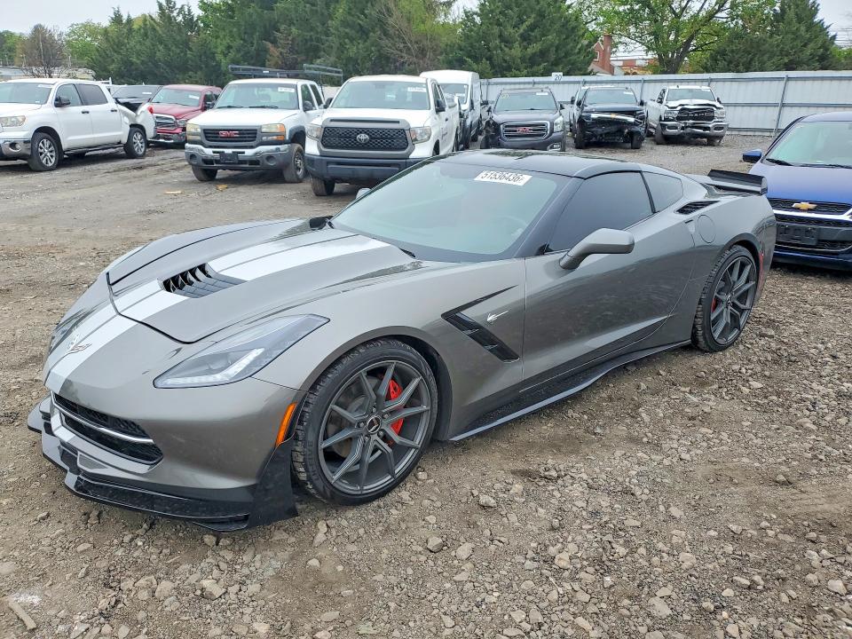 2016 Chevrolet Corvette VIN 1G1YA2D74G5110025 COPART salvage auction — FRONT END, Md - Cert Of Salvage < 75% Damage, sold $14,000 on 2026-07-27 (photo 1)