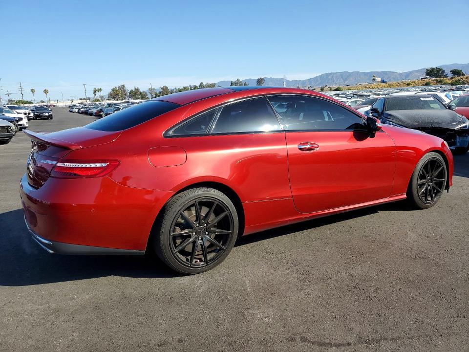 2018 Mercedes-benz E-class VIN WDD1J6FB1JF022719 COPART salvage auction — MINOR DENT/SCRATCHES, Ca - Dis/Dlr/Exp Only Clean Title, sold $7,800 on 2026-07-17 (photo 3)