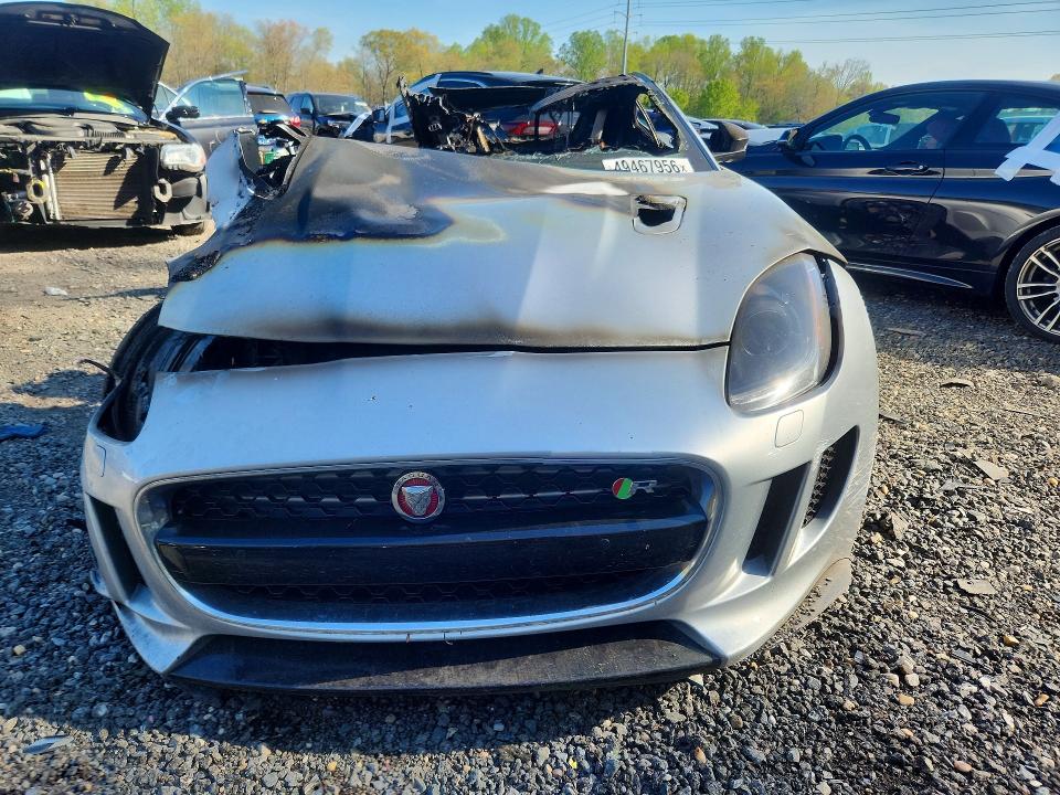 2016 Jaguar F-type VIN SAJWJ6DL5GMK29583 COPART salvage auction — BURN, Md - Cert Of Salvage > 75% Damage, sold $350 on 2026-07-14 (photo 5)
