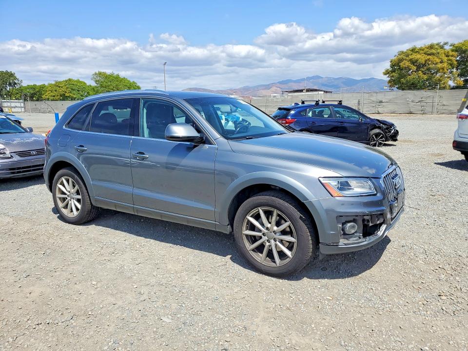 2017 Audi Q5 VIN WA1L2AFP1HA054490 COPART salvage auction — FRONT END, Ca - Salvage Certificate, sold $4,700 on 2026-07-10 (photo 4)