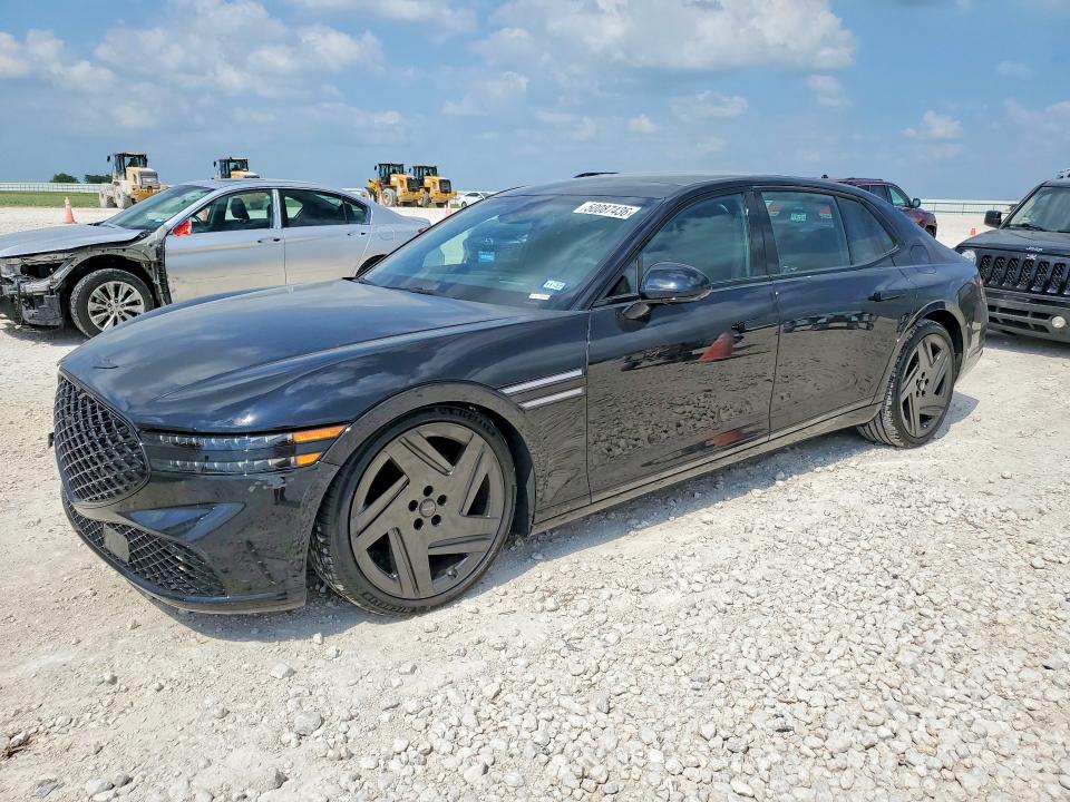 2026 Genesis G90 VIN KMTFD4SDXTU057388 COPART salvage auction — UNDERCARRIAGE, Tx - Salvage Vehicle Title, sold $42,000 on 2026-07-02 (photo 1)