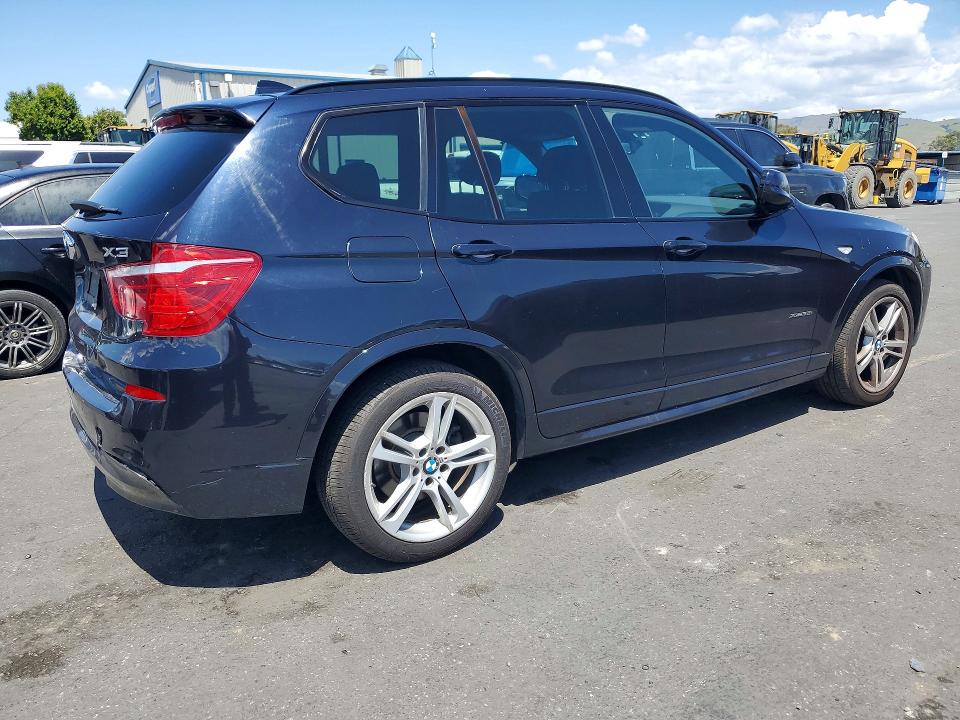 2014 BMW VIN 5UXWX9C58E0D37395 COPART salvage auction — REAR END, Ca - Salvage Certificate, sold $1,600 on 2026-07-02 (photo 3)