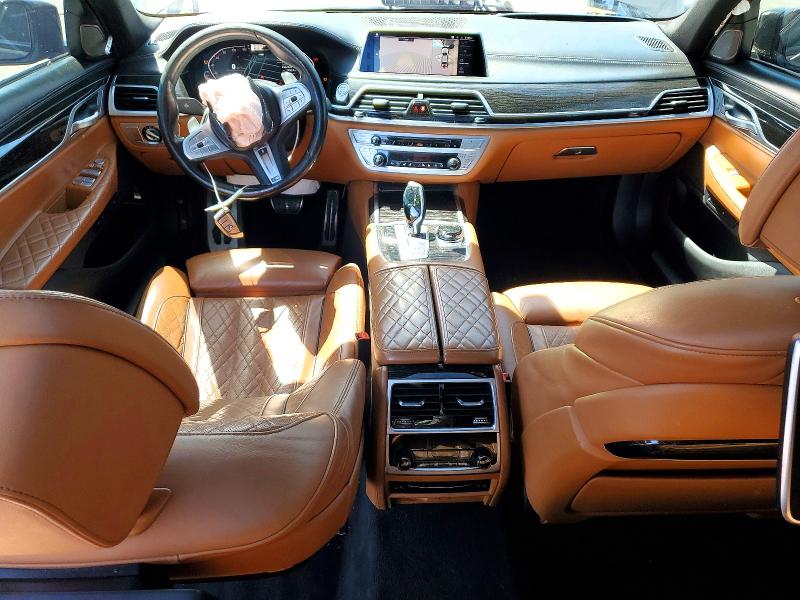 2020 BMW 7er VIN WBA7U2C00LGJ59765 COPART salvage auction — FRONT END, Ca - Salvage Certificate, sold $12,100 on 2026-07-10 (photo 8)