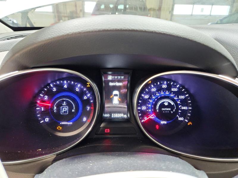 2015 Hyundai Santa fe VIN KM8SRDHF2FU124699 COPART salvage auction — FRONT END, Md - Cert Of Salvage > 75% Damage, sold $725 on 2026-07-24 (photo 9)
