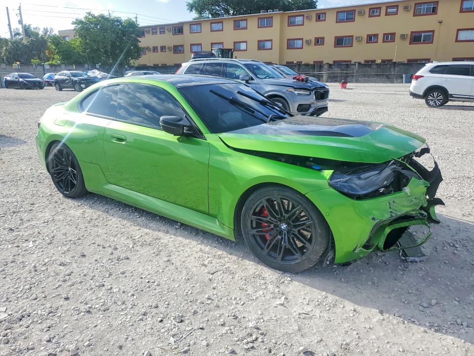 2025 BMW M2 VIN 3MF23DM05S8F24459 COPART salvage auction — FRONT END, Fl - Cert Of Title Slvg Rebuildable, sold $33,750 on 2026-09-01 (photo 4)