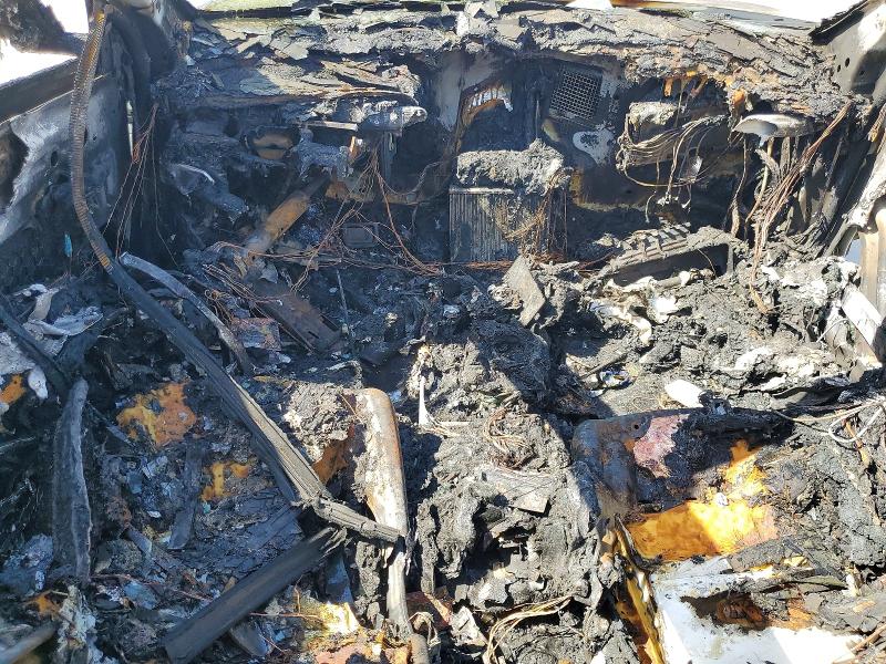 2021 Tesla Model 3 VIN 5YJ3E1EB9MF927150 COPART salvage auction — BURN, Tx - Nonrepairable Title, sold $325 on 2026-07-06 (photo 8)