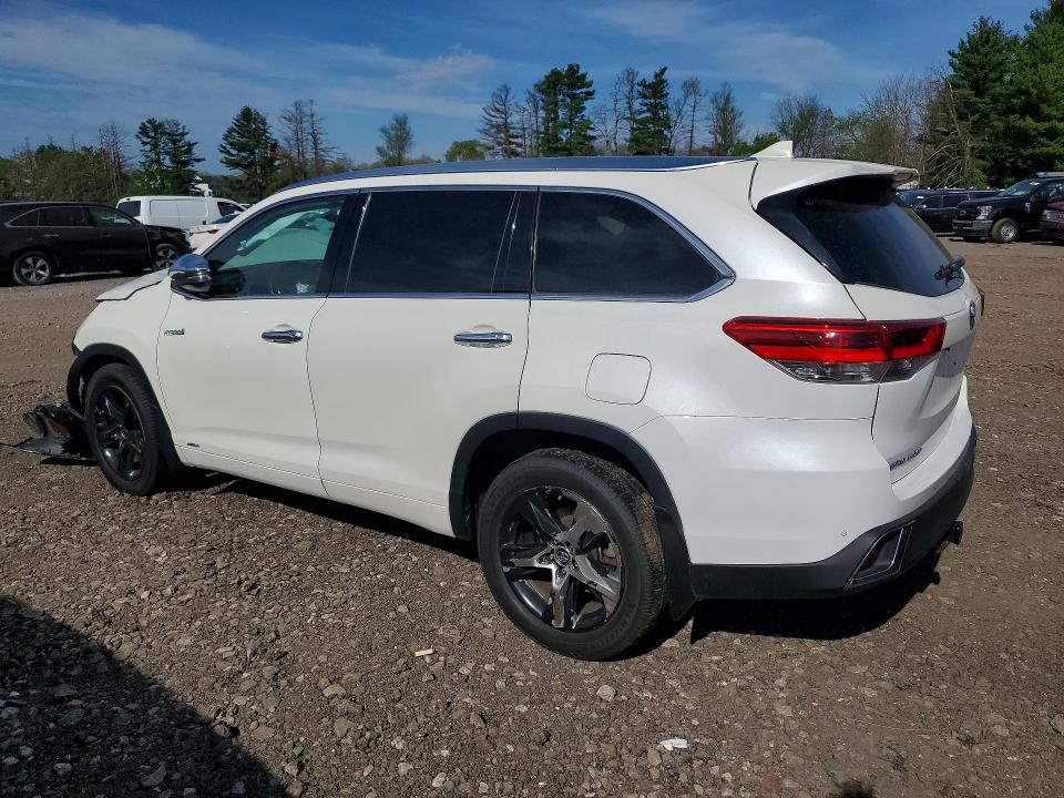 2019 Toyota Highlander hybrid VIN 5TDDGRFH4KS075752 COPART salvage auction — FRONT END, Md - Cert Of Salvage > 75% Damage, sold $3,850 on 2026-07-13 (photo 2)